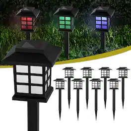 Oumilen - Solar Outdoor Lights,12 Pack LED Solar Lights Outdoor Waterproof - Colorful