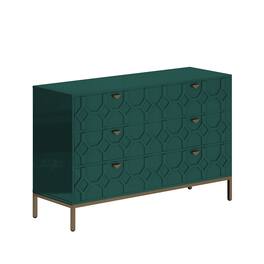 Boyel Living - 31.77 in. H Freestanding Storage Cabinet 6 Drawer Accent Cabinet - Green