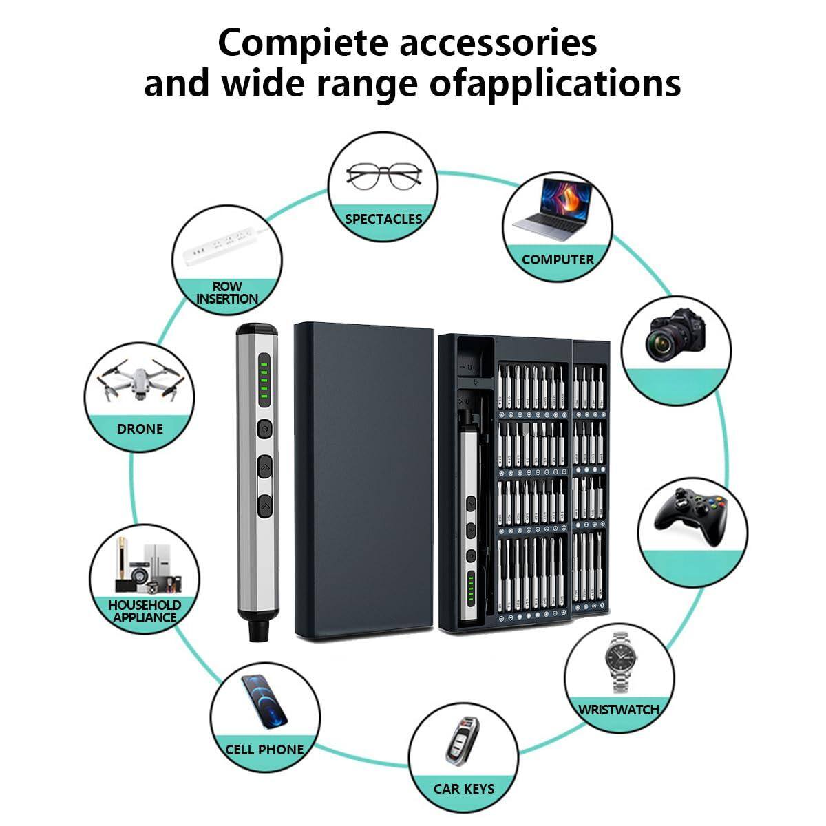 Complete accessories and wide range of applications

- SPECTACLES
- COMPUTER
- DRONE
- ROW INSERTION
- HOUSEHOLD APPLIANCE
- CELL PHONE
- CAR KEYS
- WRISTWATCH