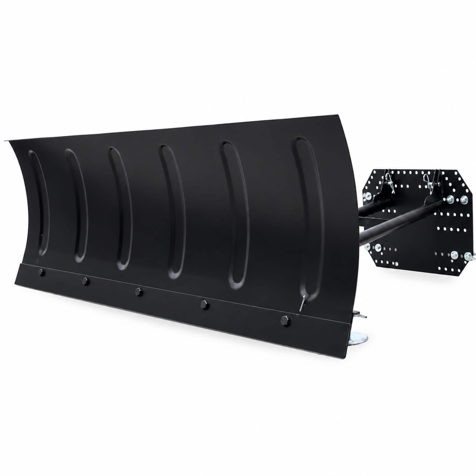 RYHNUYNE - ATV UTV Kit, 59 in Steel Blade, Complete Mount Package, 5-Position Adjustable Angle - Black