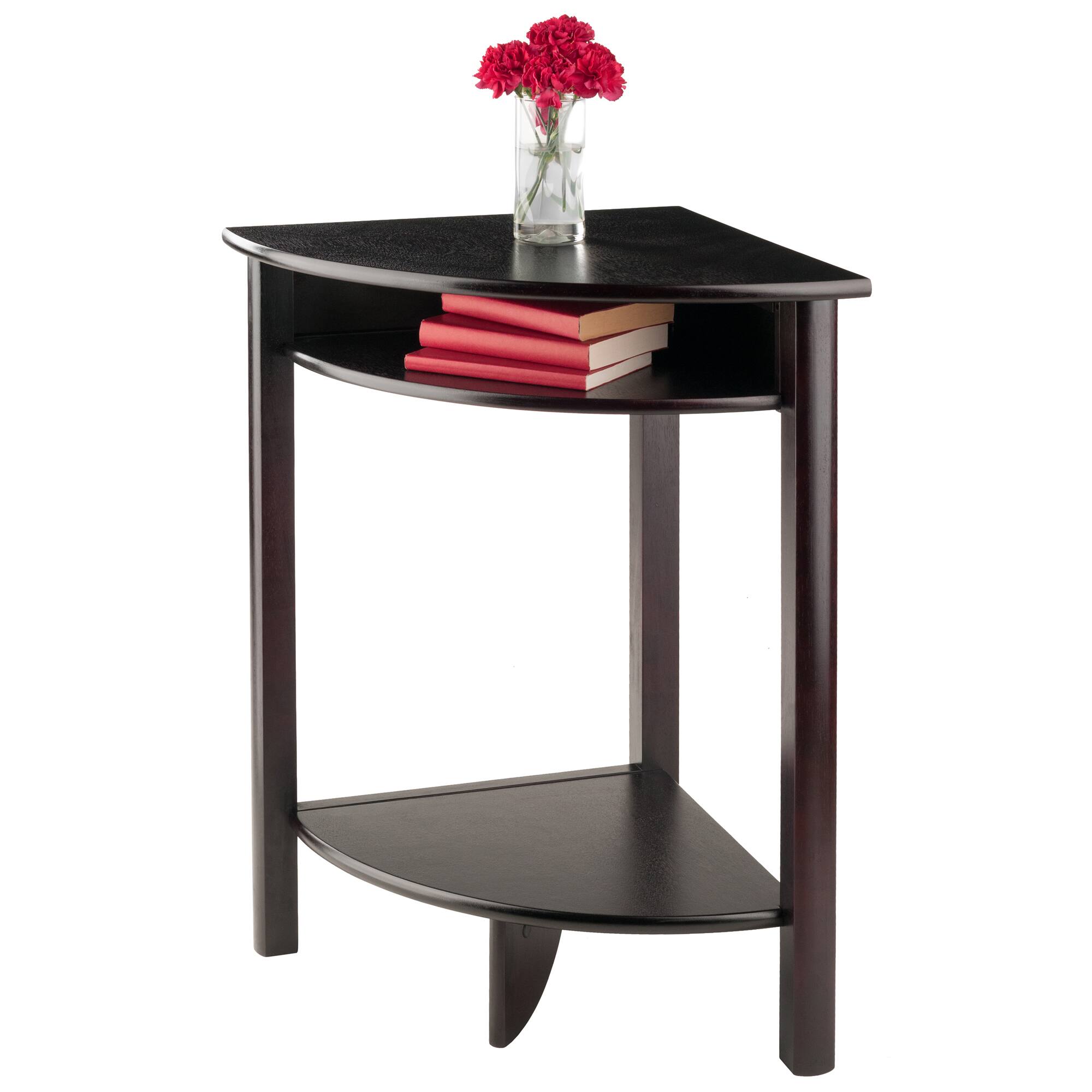 Alt View 3. Winsome Wood - Liso Corner Table, Cube Storage - Espresso.