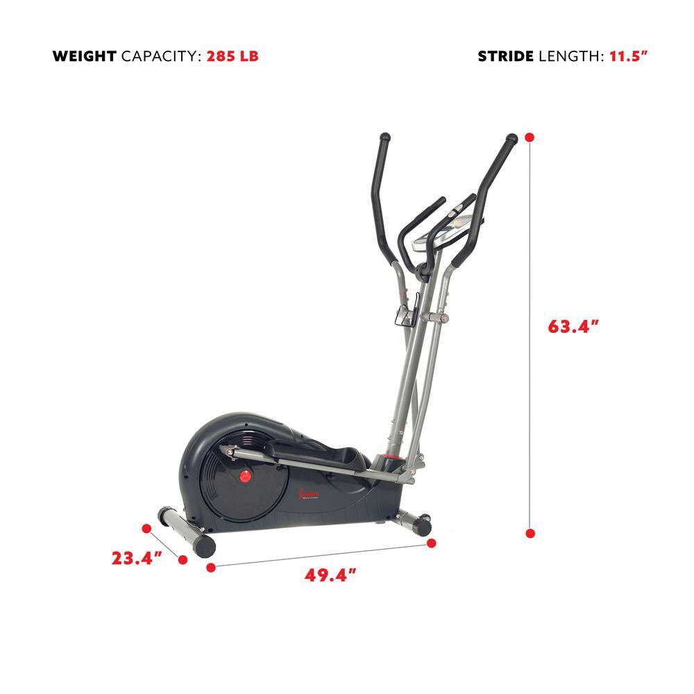 WEIGHT CAPACITY: 285 LB  
STRIDE LENGTH: 11.5"  
63.4"  
23.4"  
49.4"