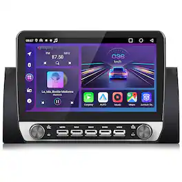 Junsun - 10.1" carplay Android 15 6+128GB 8 Core Car Stereo Radio GPS Navi WIFI RDS SWC DSP FM BT For BMW E53 X5 1995-2006 - Black
