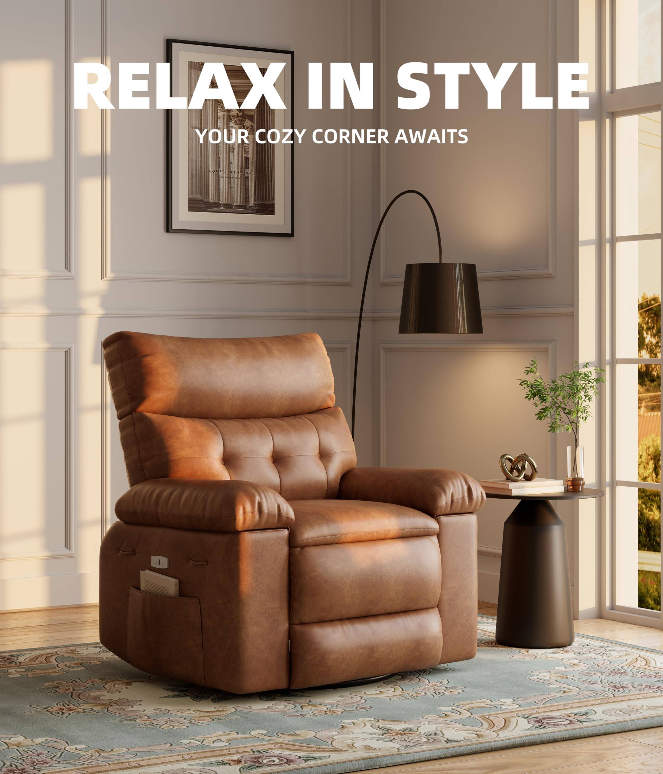 RELAX IN STYLE  
YOUR COZY CORNER AWAITS