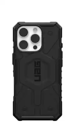 Front. UAG - Pathfinder Case with Magsafe for Apple iPhone 16 Pro - Black.