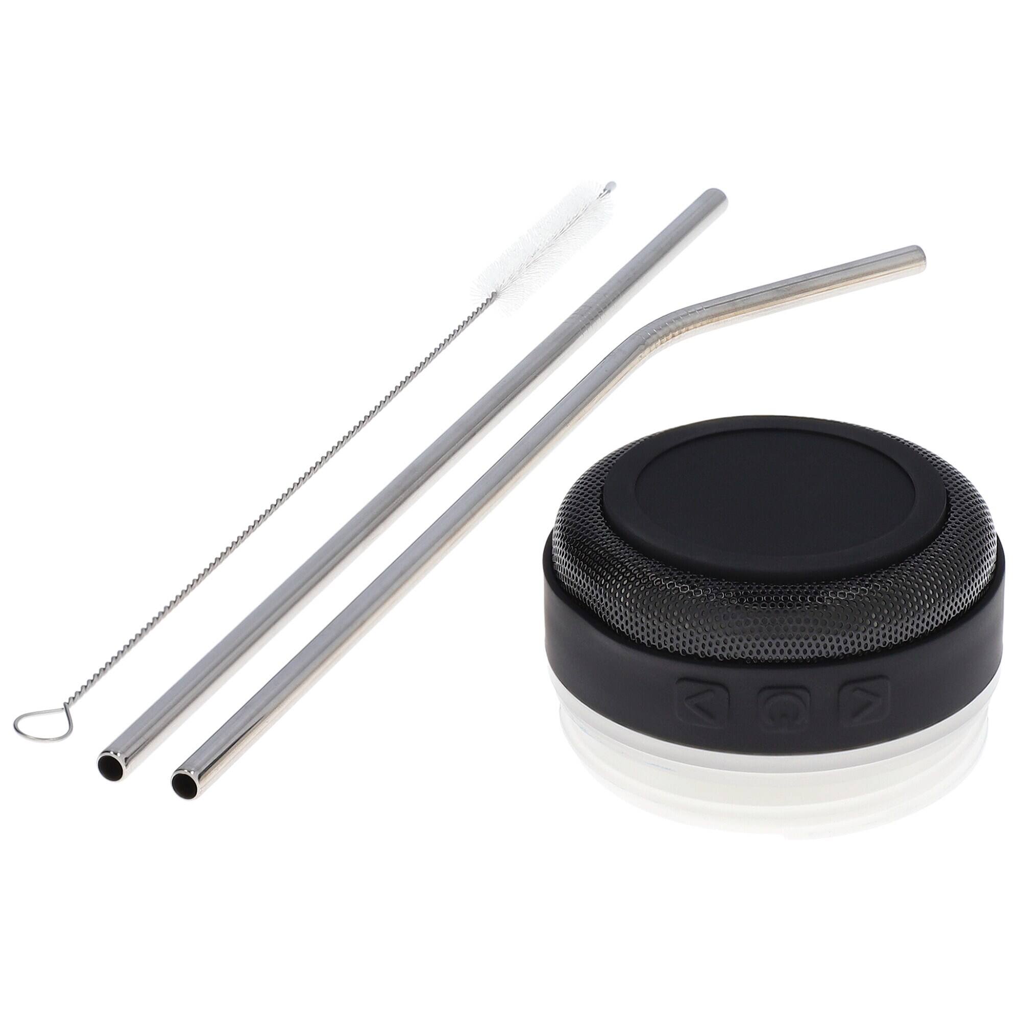 Alt View 1. The Memory Company - Las Vegas Raiders 30oz. Stainless Steel LED Bluetooth Tumbler - Multicolor.