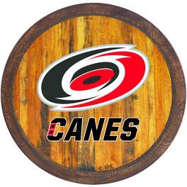 The Fan-Brand - Carolina Hurricanes 21'' x 21'' Color Logo Faux Barrel Top Sign - Multicolor