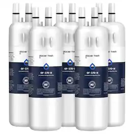 GLACIER FRESH - EDR1RXD1 Refrigerator Water Filter, Compatible with W10295370A, WHR1RXD1, KAD1RXD1, Filter 1, 5 Pack
