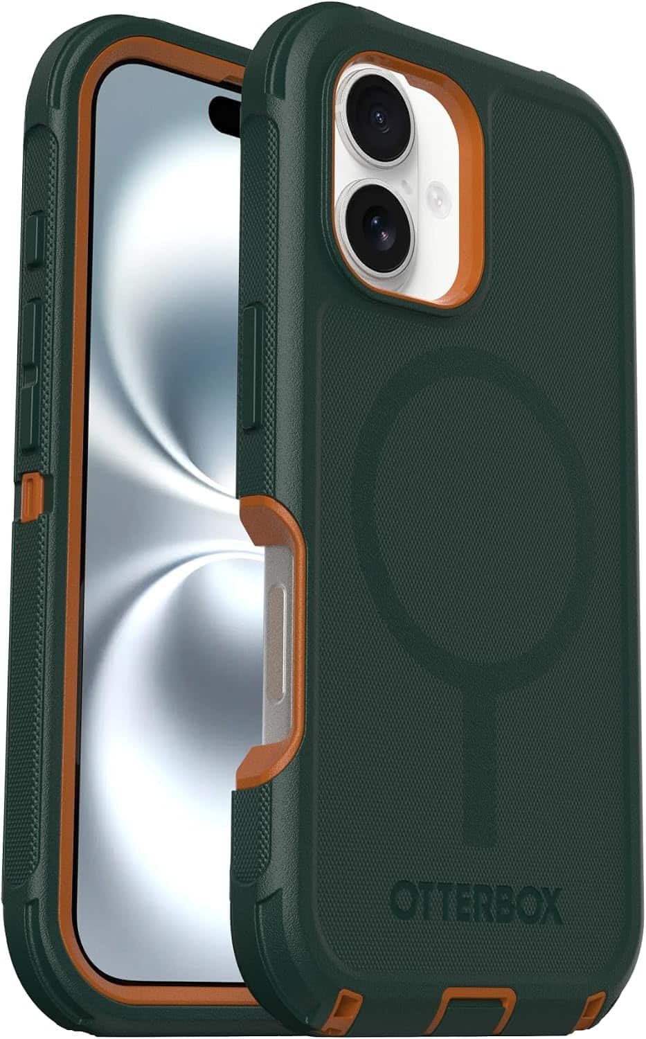 OtterBox - Defender Series Pro Hard Shell for MagSafe for Apple iPhone 16 - Green Intrigue