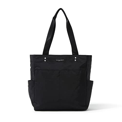 Front. Vulpecula Spade - womens Carryall Daily Tote - Black.