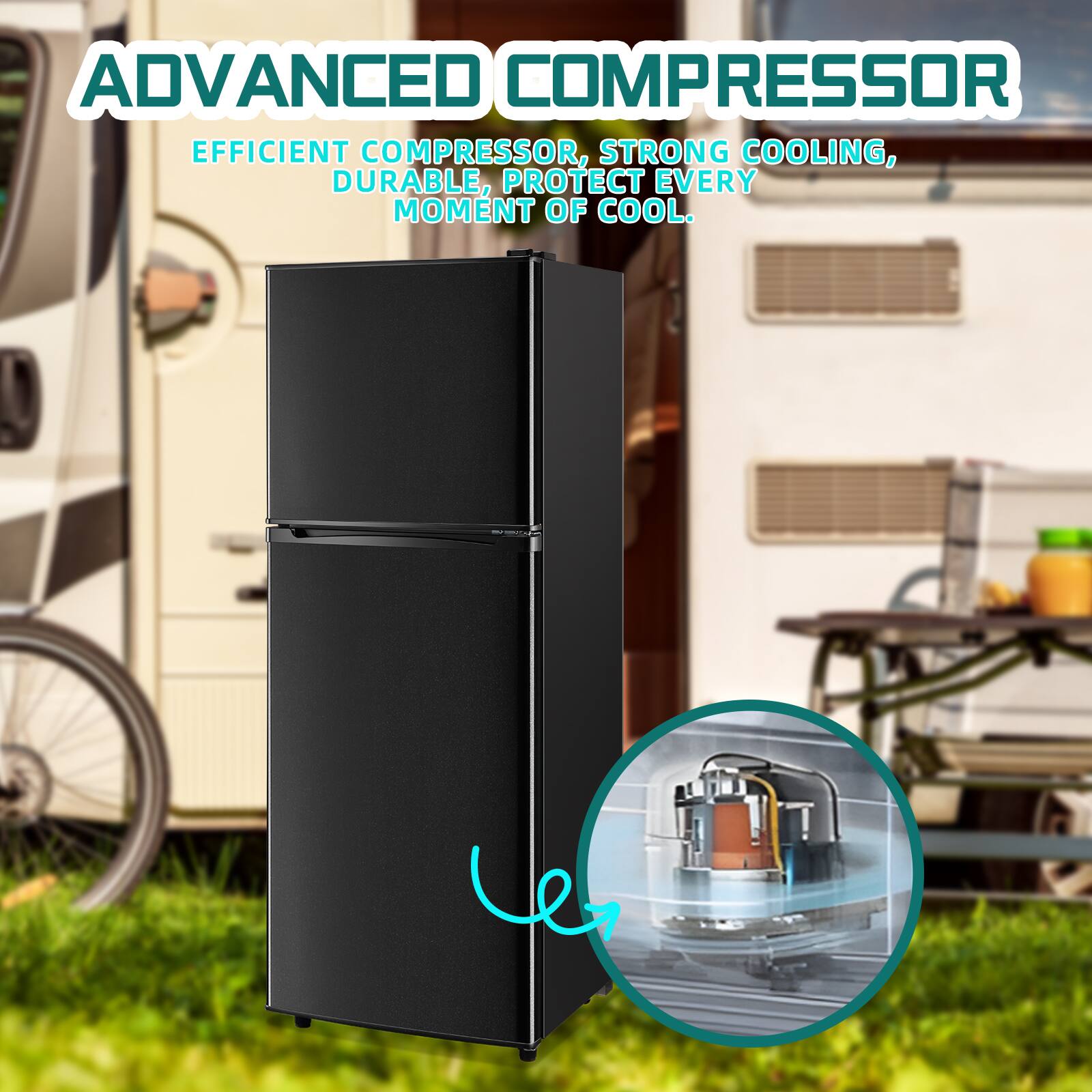 ADVANCED COMPRESSOR

EFFICIENT COMPRESSOR, STRONG COOLING, DURABLE, PROTECT EVERY MOMENT OF COOL.