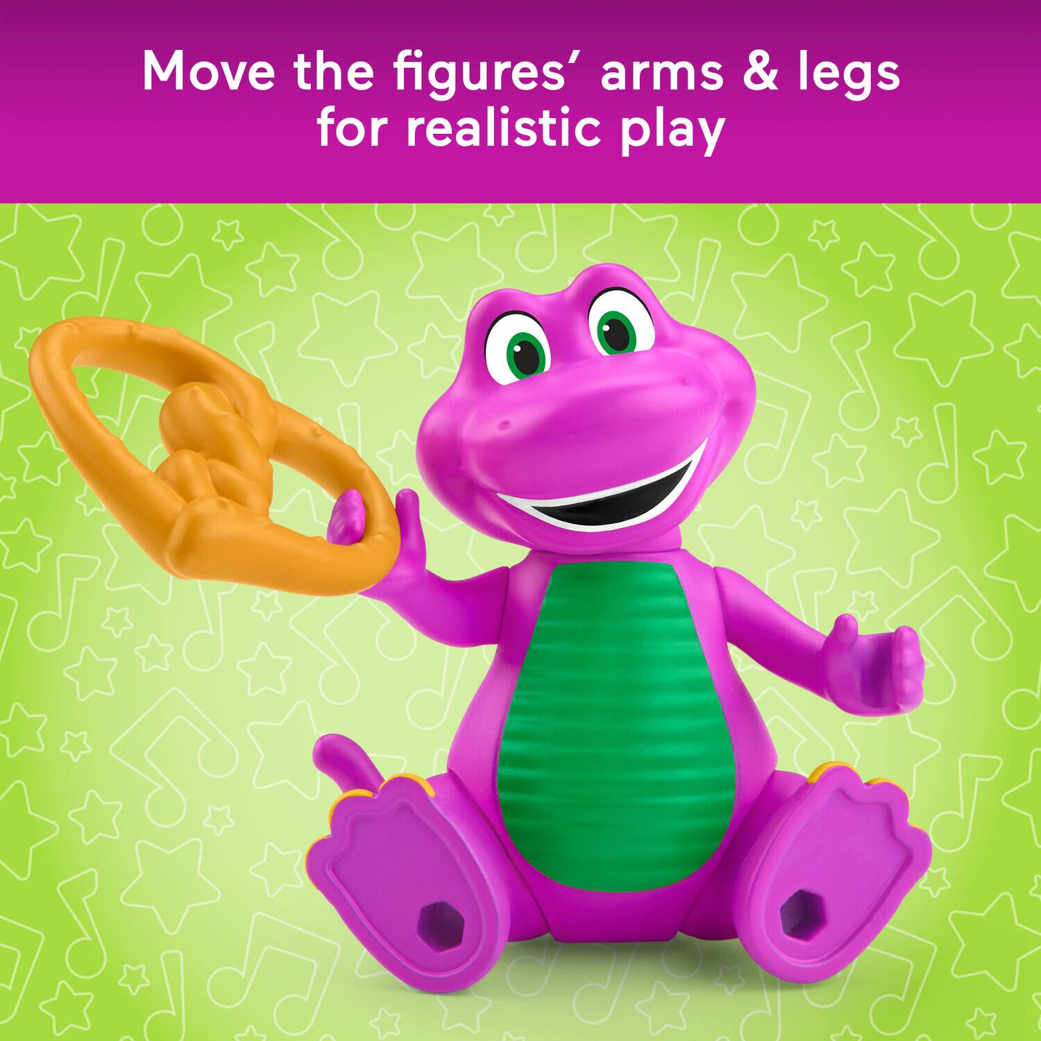 Move the figures' arms and legs for realistic play.