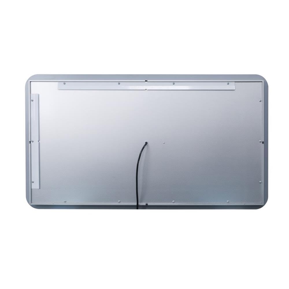 Back. Elegant Decor - Genesis 20in x 36in soft edge LED mirror - Glossy White.