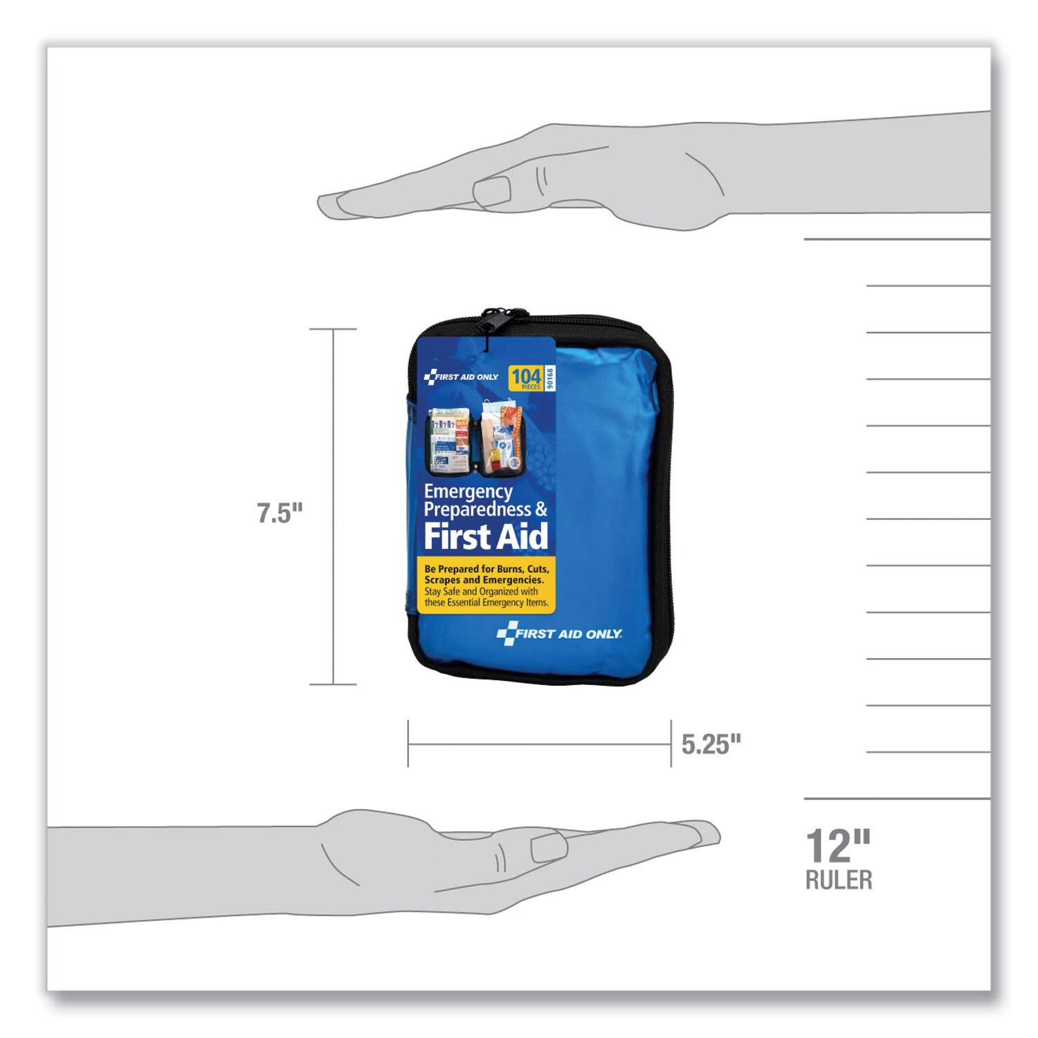 WST AAD CNLT 104 0T18 A

7.5" Emergency Preparedness & First Aid

Be Prepared for Burns, Cuts, Scrapes and Emergencies. Stay Safe and Organized with these Essential Emergency Items

FIRST AID ONLY

5.25" 12" RULER