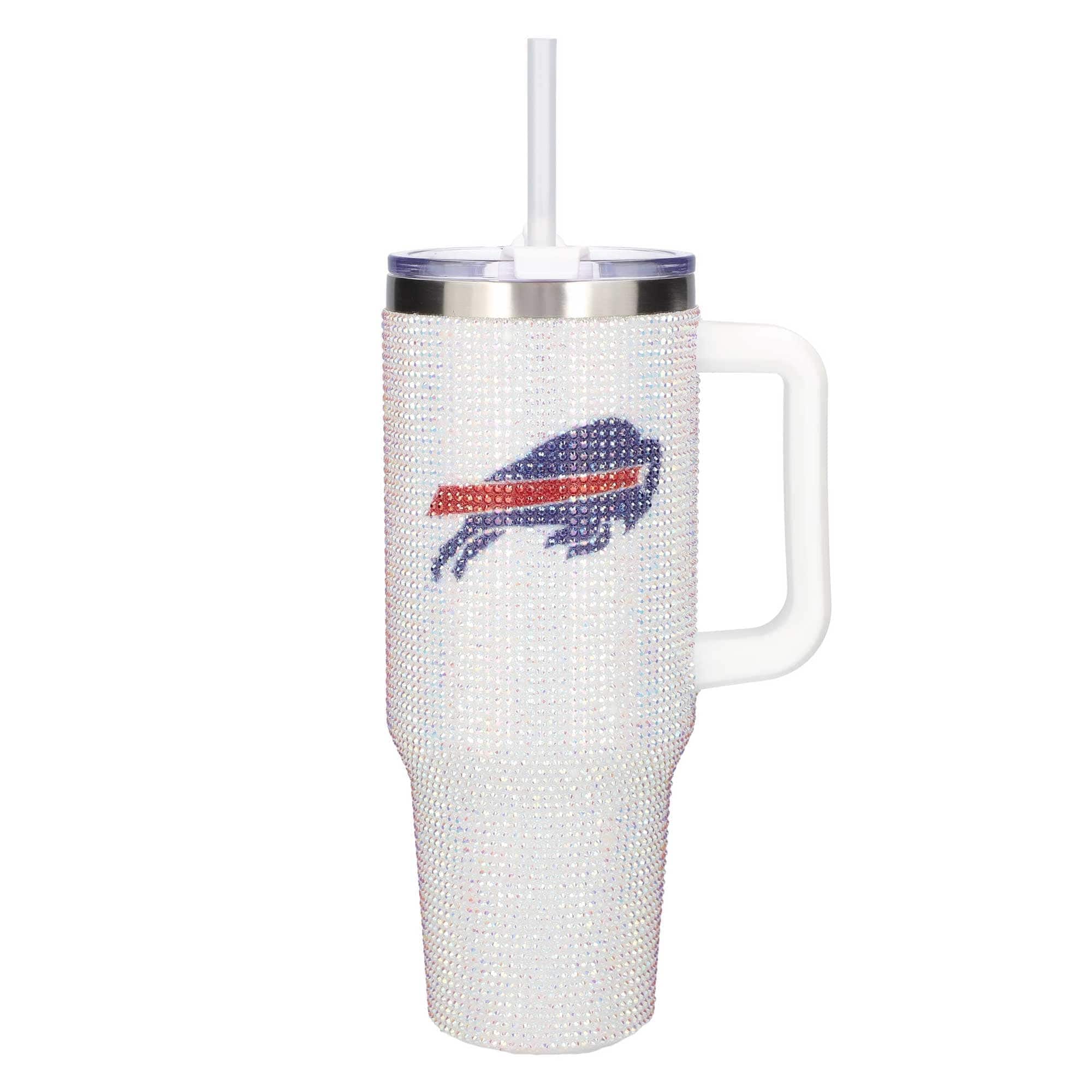 Front. The Memory Company - Buffalo Bills 40oz. Bling Colossal Tumbler - Multicolor.