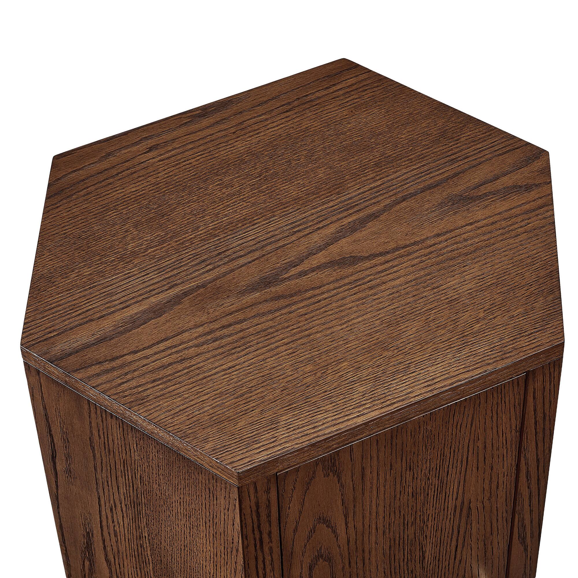 Alt View 7. Modway - Kade Faceted Wood Side Table by Modway - Walnut.