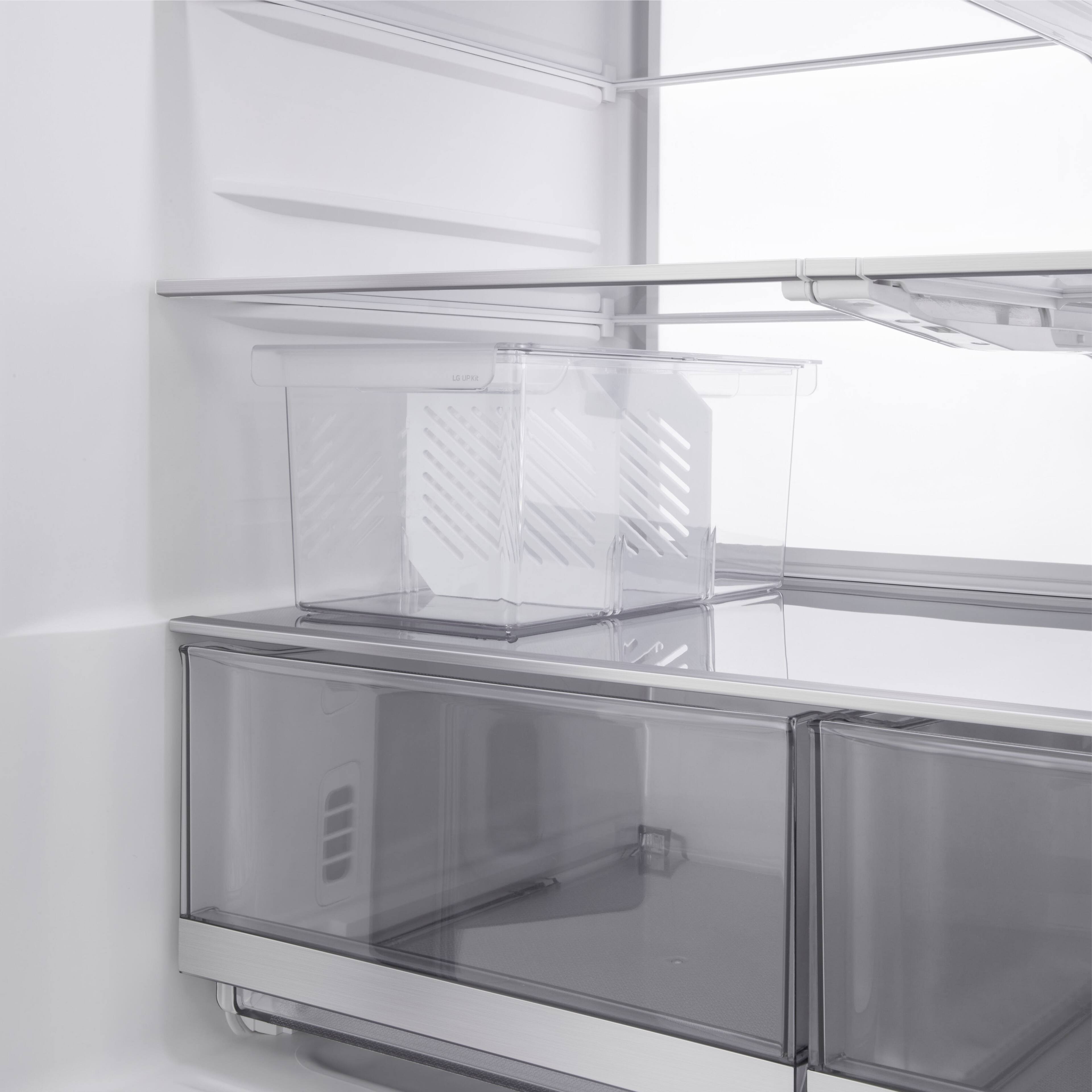 Alt View 26. LG - Standard-Depth MAX 28.6 Cu. Ft. French Door-in-Door Smart Refrigerator with Mini Craft Ice - PrintProof Stainless Steel.