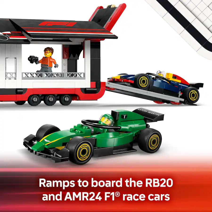 LEGO City F1 Truck with RB20 & AMR24 F1 Car Toys 60445 6526273 - Best Buy