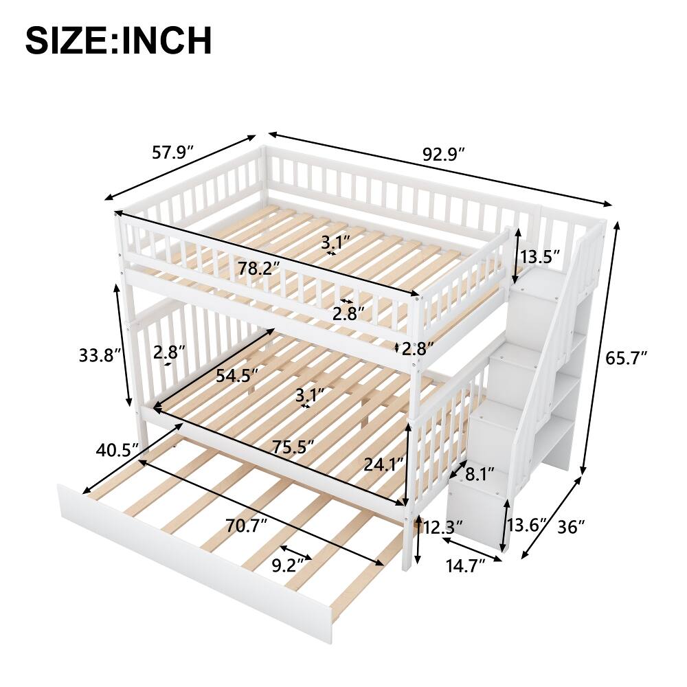 SIZE: INCH  
57.9" 92.9" 78.2" 3.1" 13.5" 2.8" 33.8" 2.8" 54.5" 3.1" +2.8" 65.7" 40.5" 75.5" 24.1" 8.1" 70.7" 12.3" 13.6" 36" 9.2" 14.7"