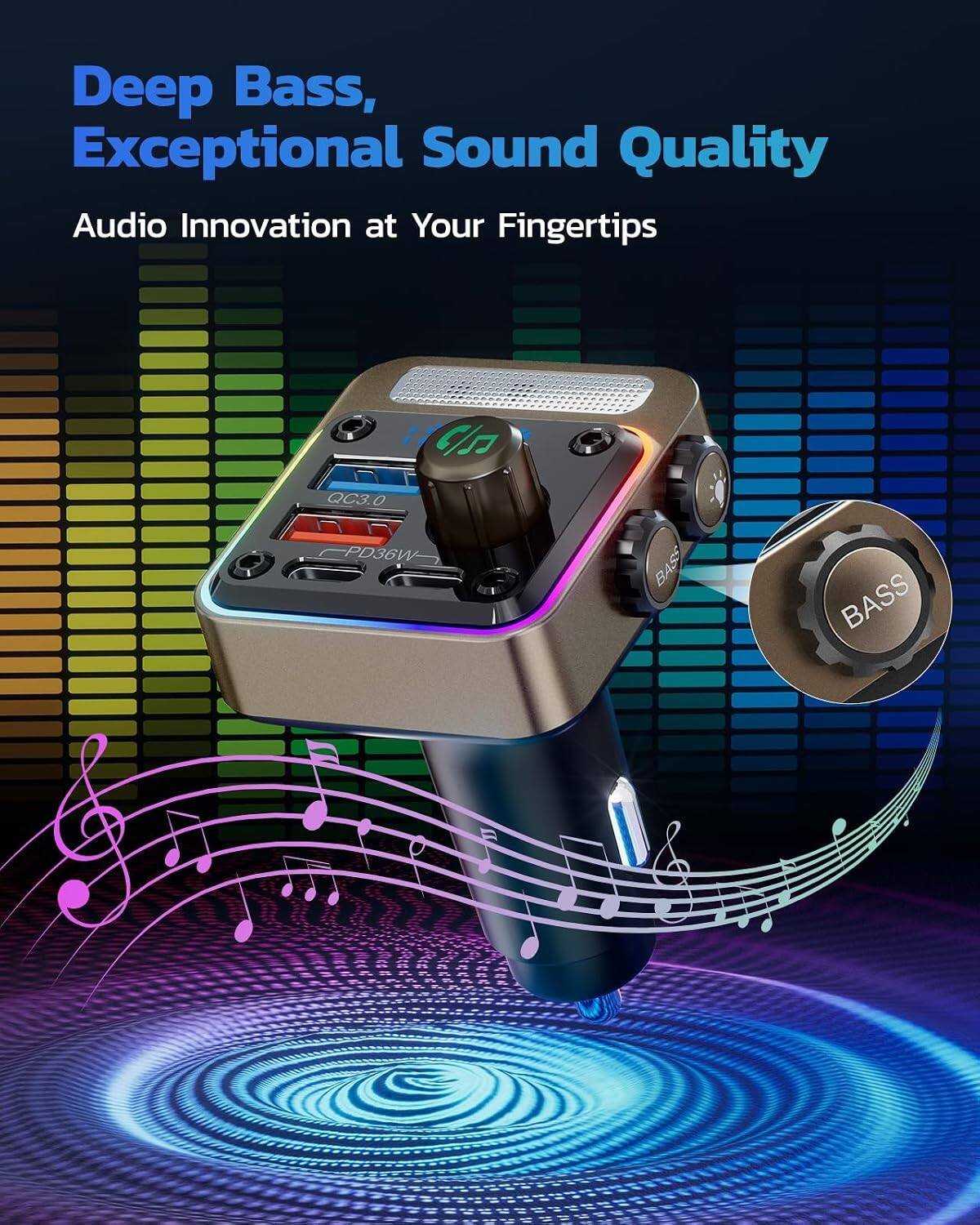 Deep Bass, Exceptional Sound Quality  
Audio Innovation at Your Fingertips  

QC3.0 PD36W  
BASS