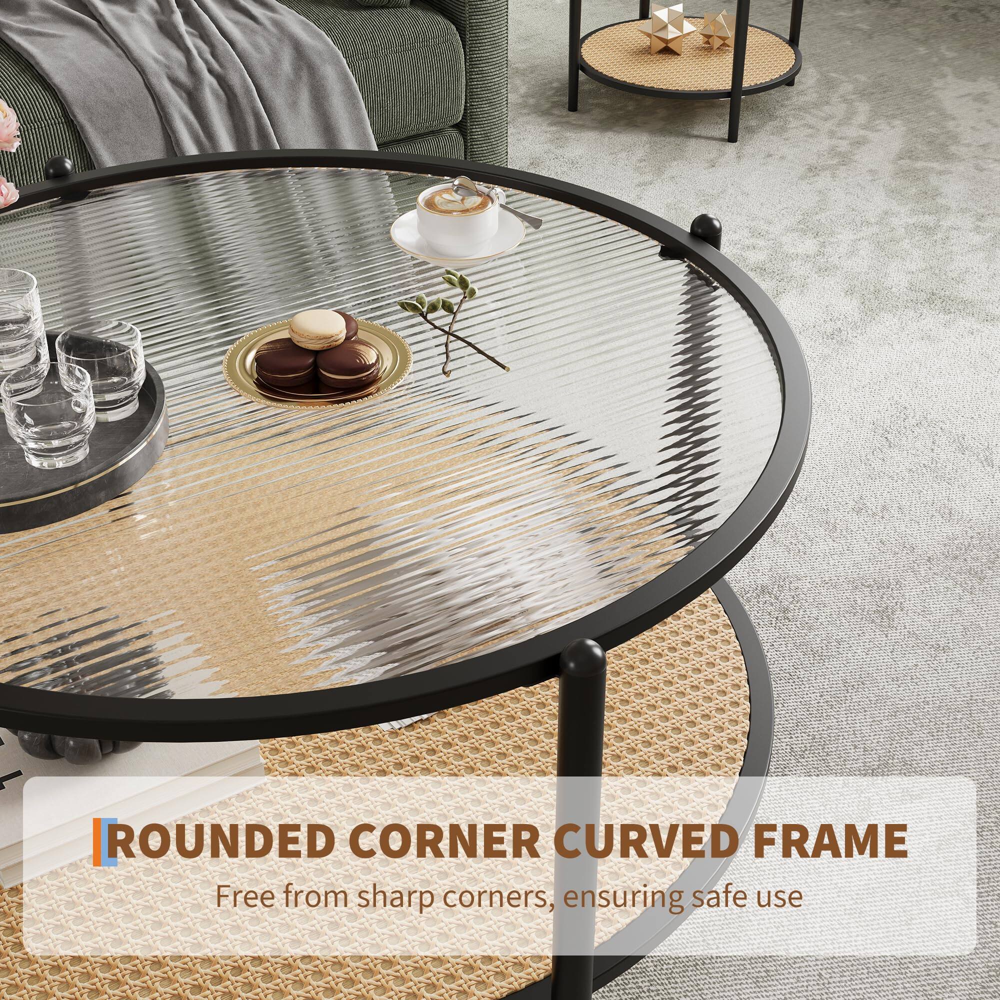 **ROUNDED CORNER CURVED FRAME**  
Free from sharp corners, ensuring safe use