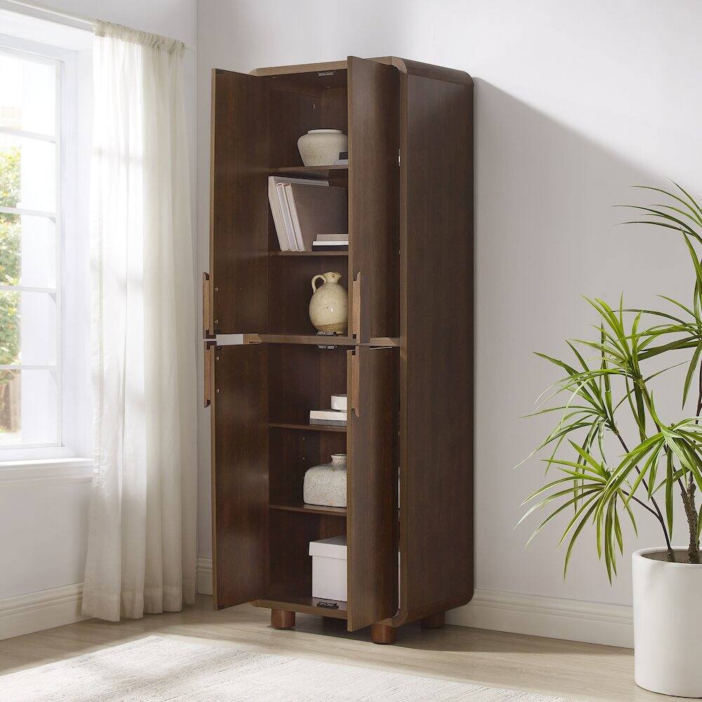 Alt View 7. Crosley Furniture - Millie Pantry - Brown.