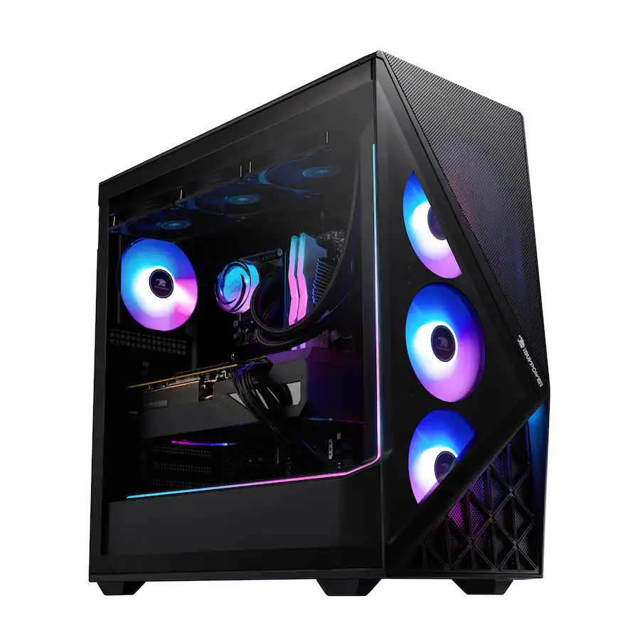 iBUYPOWER Slate Gaming Desktop PC AMD Ryzen 9800X3D, AMD Radeon