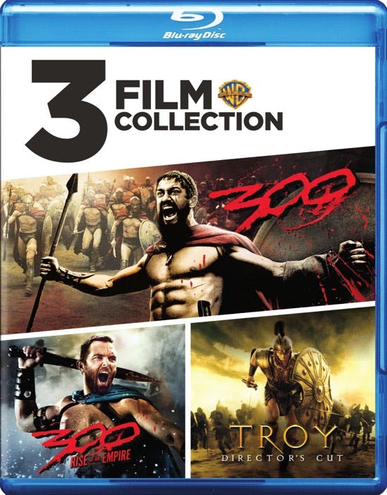 Front. 300/300: Rise of an Empire/Troy (Box Set) [Blu-ray].