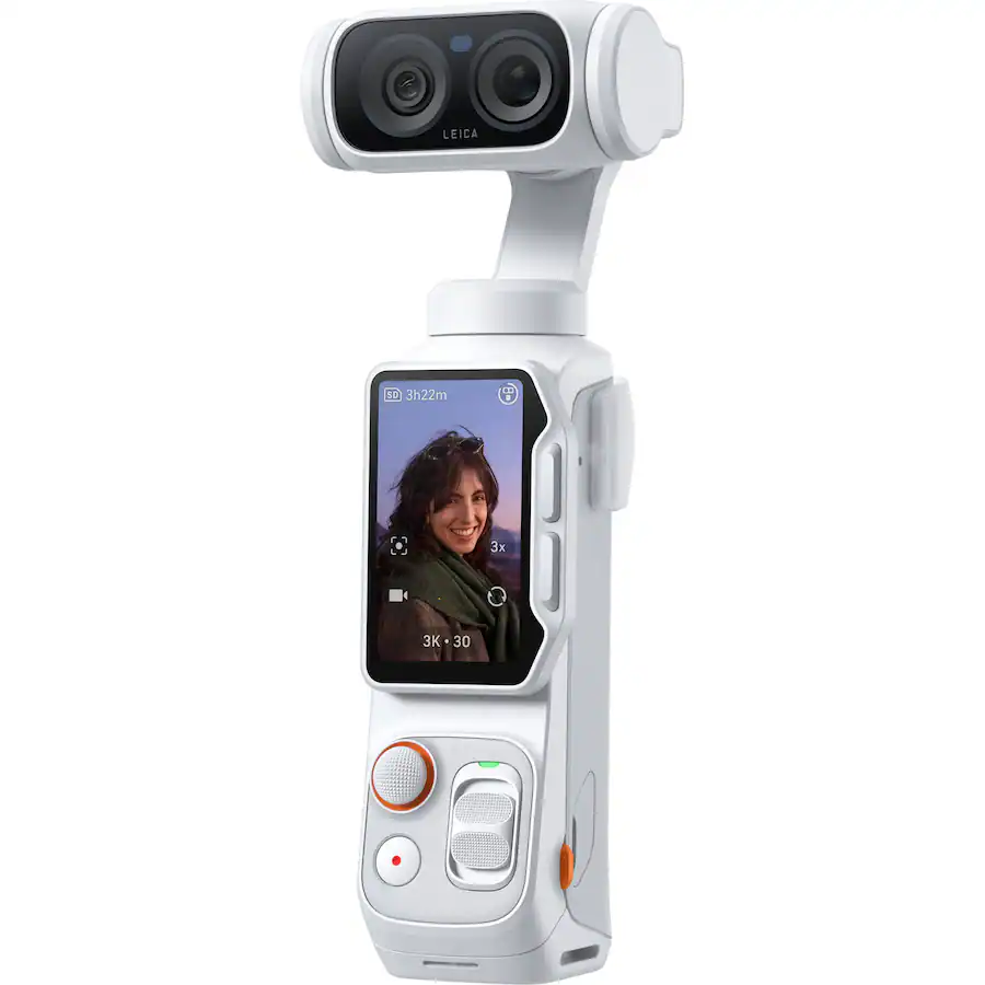 Threaded Usbc Insta360 Luna Ultra 8K AI Gimbal Camera (White) Dual 1