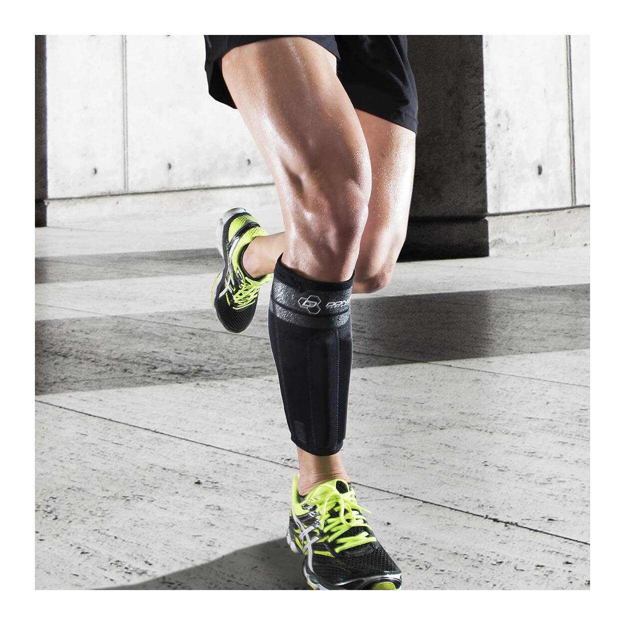 Angle. DonJoy - DonJoy Performance Anaform Shin Splint Sleeve (Black, Small) - Black.