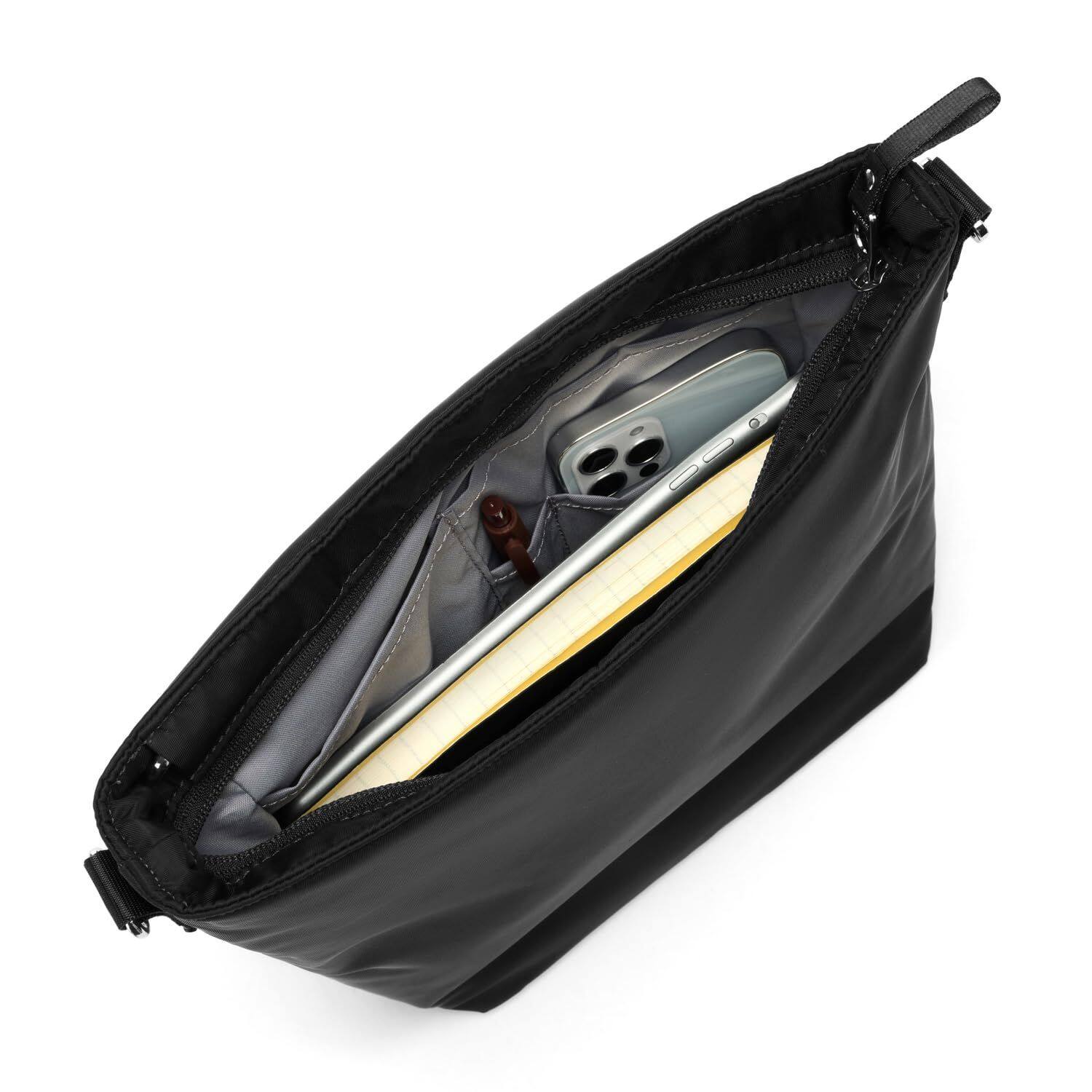 Alt View 2. Pacsafe - W Crossbody (Black) - Black.