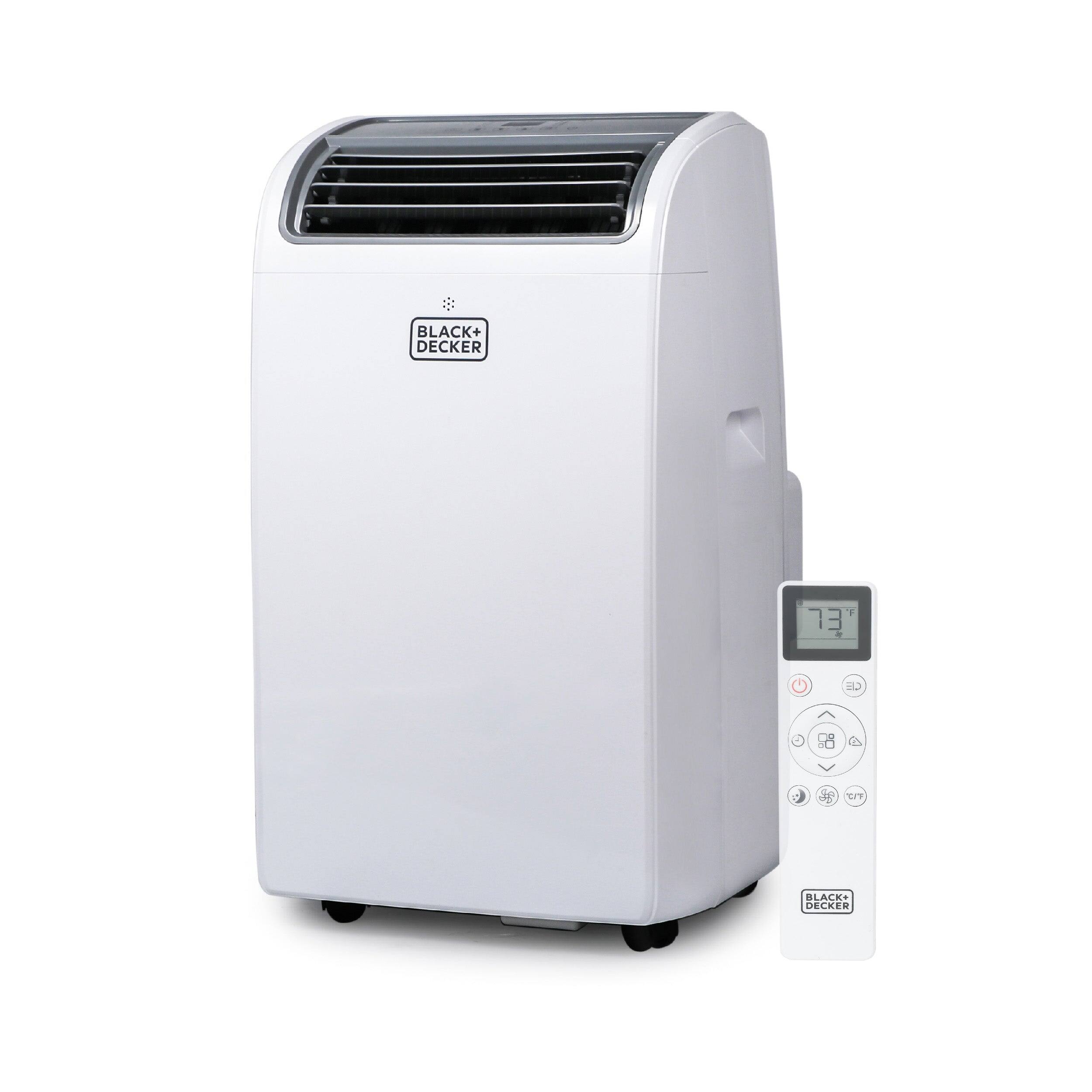 Black+Decker - Smart Portable Air Conditioner with Heat, 12,000 BTU - White