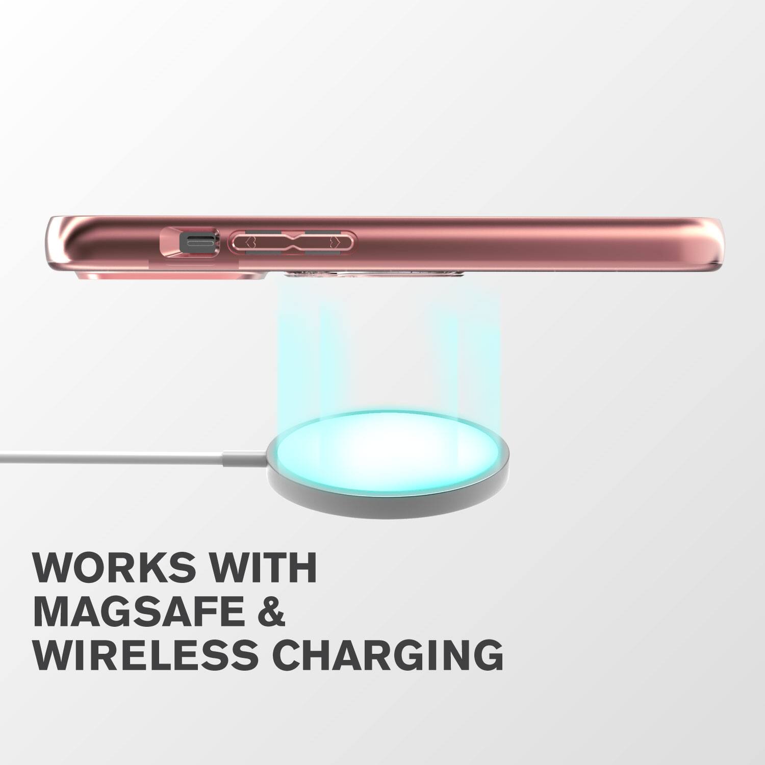 WORKS WITH MAGSAFE & WIRELESS CHARGING