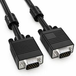 Sanoxy - 100ft SVGA HD15 M/M Monitor Cable with Ferrites - Black