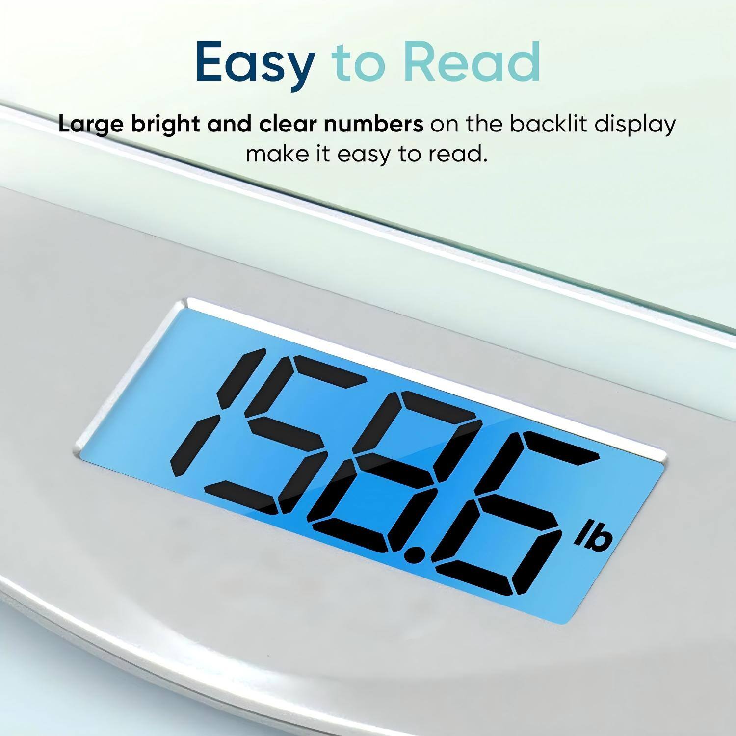 Easy to Read

Large bright and clear numbers on the backlit display make it easy to read.

152.6 lb