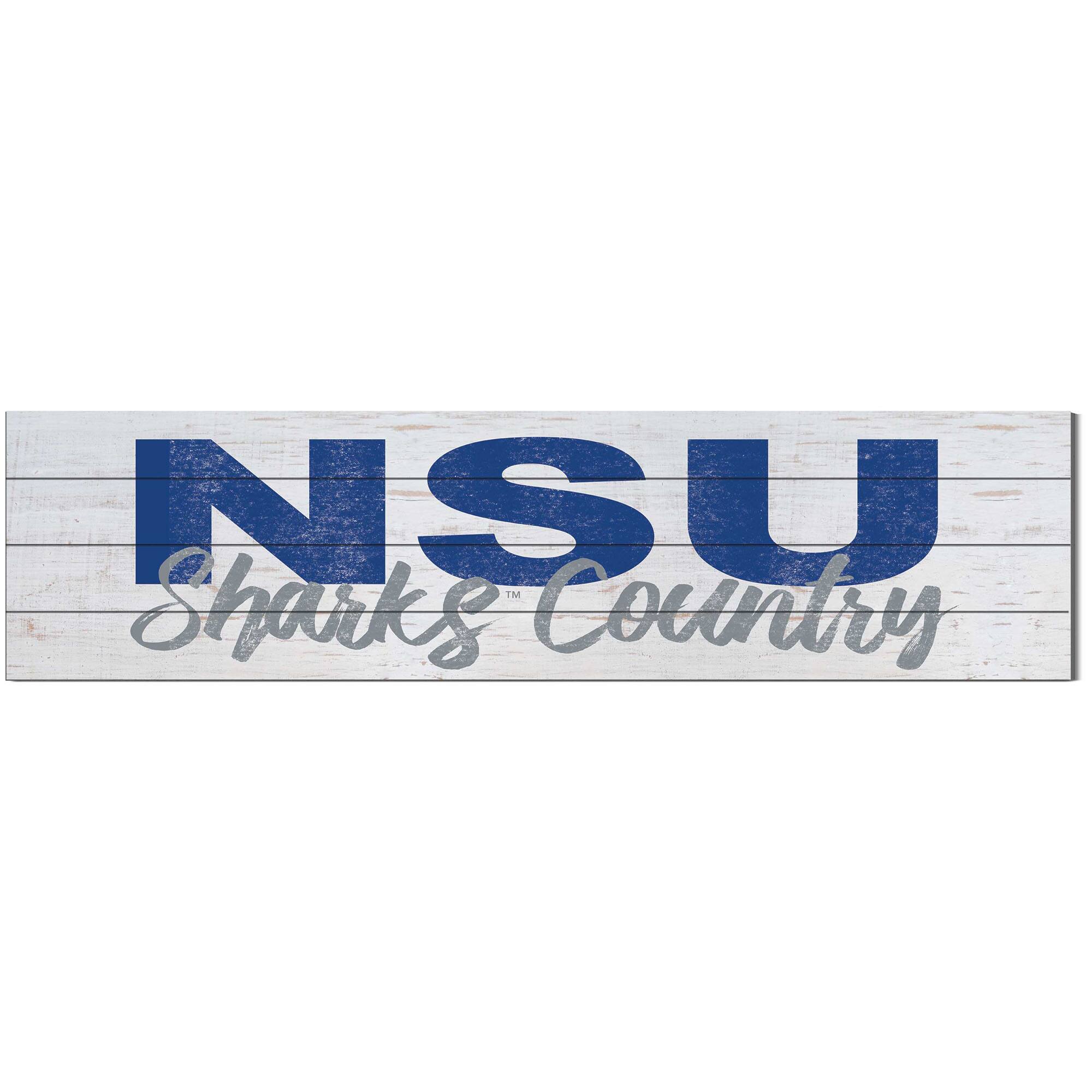Nova Southeastern Sharks 10'' x 40'' Logo Sign