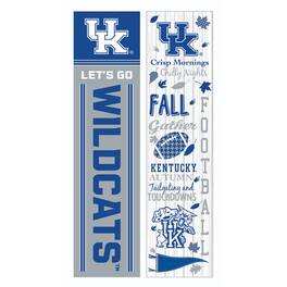 Evergreen Enterprises - Kentucky Wildcats 47" Double Sided Fall Leaner Fan Sign - Multicolor