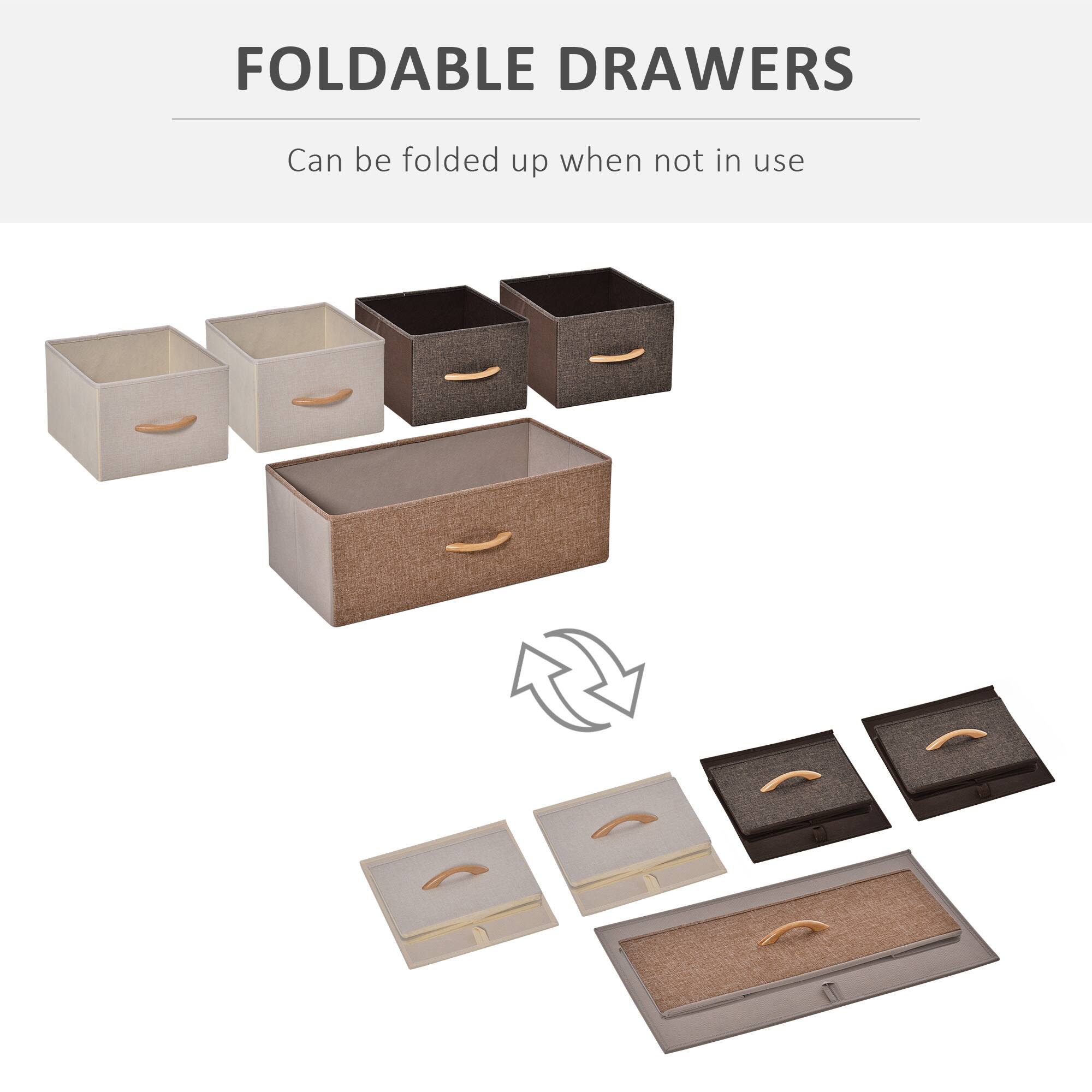 FOLDABLE DRAWERS
Can be folded up when not in use