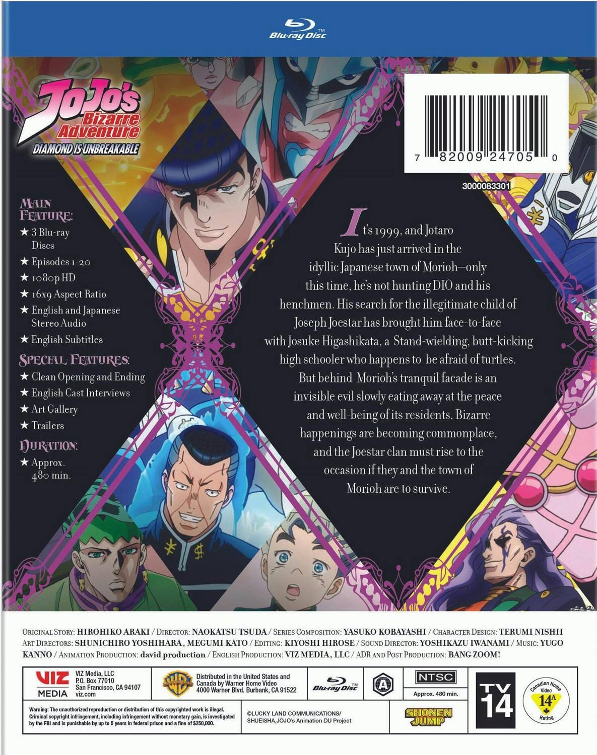 JoJo's Bizarre Adventure: Diamond Is Unbreakable Part 1 (Box Set