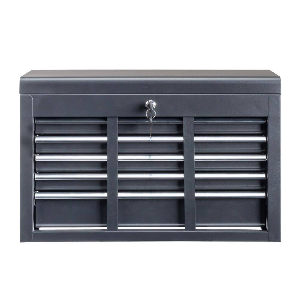 Alt View 5. Winado - 5-Drawer Tool Chest Metal Tool Storage Cabinet Tools Storage Cabinet Organizer with 5 Drawers & Locking System & Keys - Black.