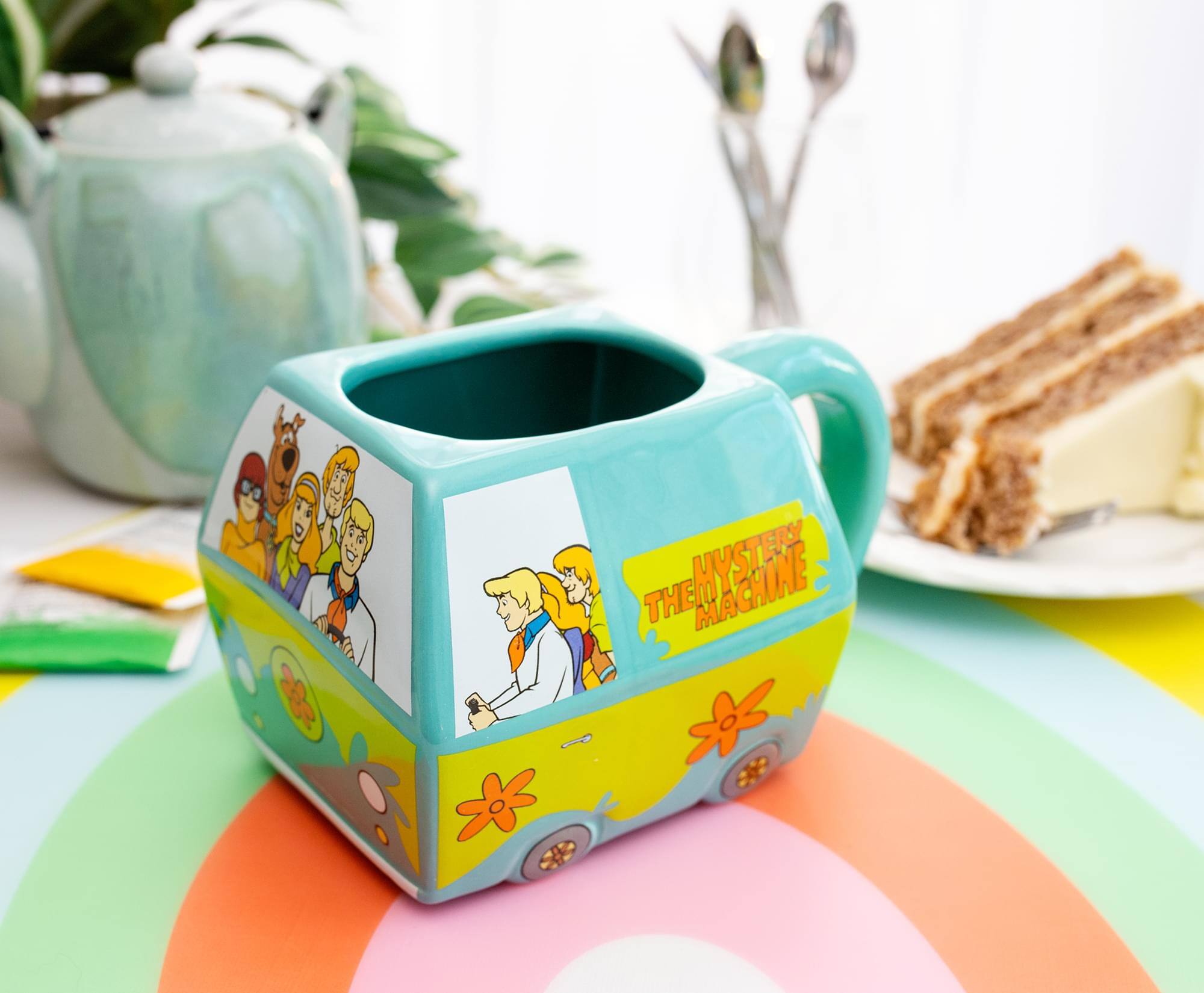 The text on the image reads: "THE MYSTERY MACHINE."