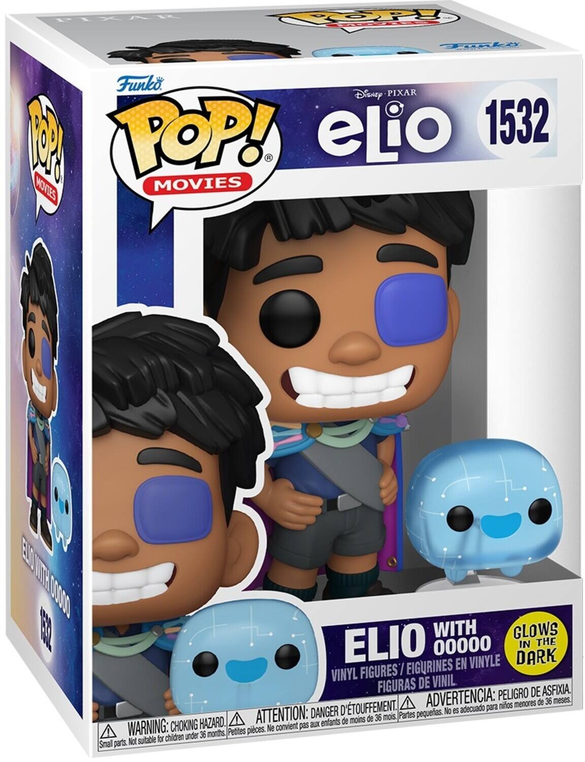 PIXAR TOOPY Fodla  Funko Disney PIXAR 1 POP! elio 1532 MOVIES MOVIES E00 WITR 00000  WITH GLOWS ELIO 00000 IN THE EN VINYLE DARK VINYL FIGURES I EIGURINES FIGURAS DE VINIL PELIGRO DE ASFIXIA. TOUFFEMENT. ADVERTENCIA: para nios menores de 36 meses. DANGER D pequeas. No es adecuado HAZARD. ATTENTION: aux enfants de moins de 36 mois. Partes WARNING: CHOKING Petites pieces. Ne convient pas children under 36 months, Not suitable for Small parts.