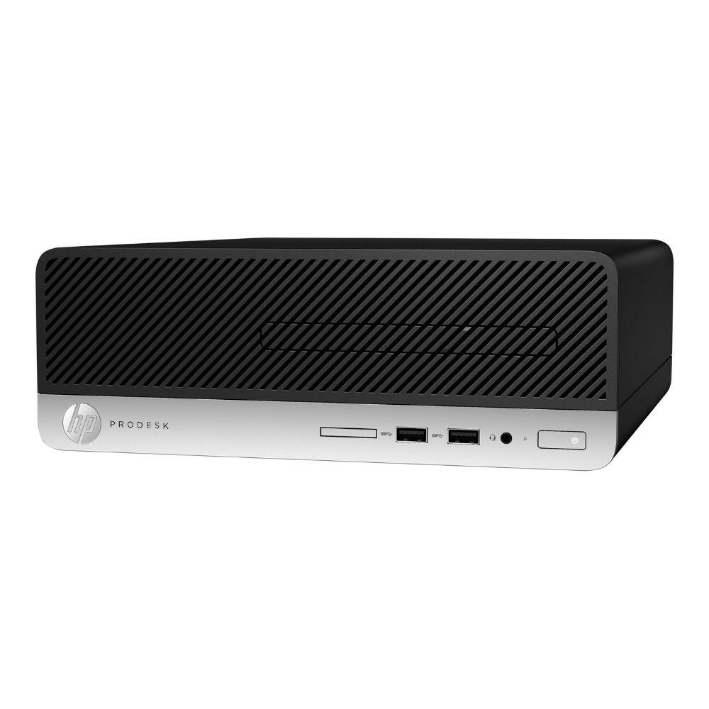 Alt View 2. HP - ProDesk 400 G6 SFF Intel Core i5-9500 3 GHz 16 GB DDR4 256 GB SSD Intel UHD Graphics 630 Windows 11 Pro Desktop, Black - Black.
