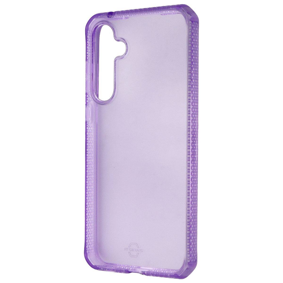 Front. Itskins - Spectrum_R Clear Series Case for Samsung Galaxy A35 5G - Fitted Slim Profile - Purple.