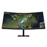 HP OMEN - 34" VA Curved WQHD 180Hz AMD FreeSync Premium Gaming Monitor with Adjustable Height (DisplayPort, HDMI) - Black