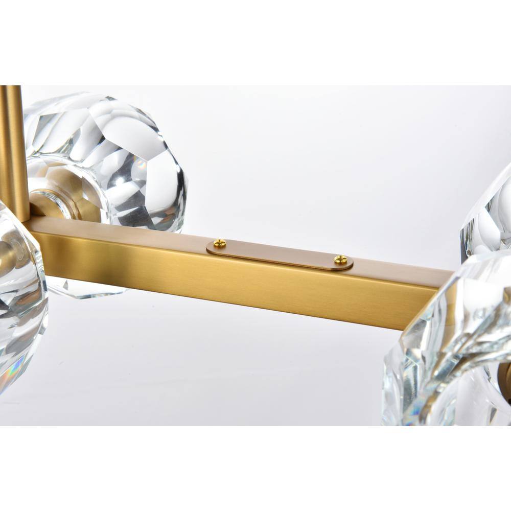 Alt View 3. Elegant Lighting - Eren 31 inch Pendant Light in Satin Gold - Satin Gold.
