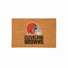 Evergreen Enterprises - Cleveland Browns 24" x 36" Outdoor Team Logo Coir Mat - Brown