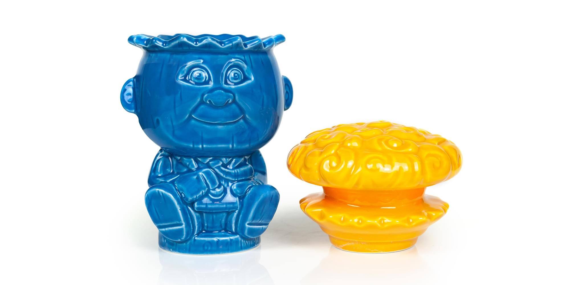Alt View 10. ThinkGeek - Geeki Tikis Garbage Pail Kids Adam Bomb Mug | Ceramic Tiki Style Cup | 20 Ounces - Blue.