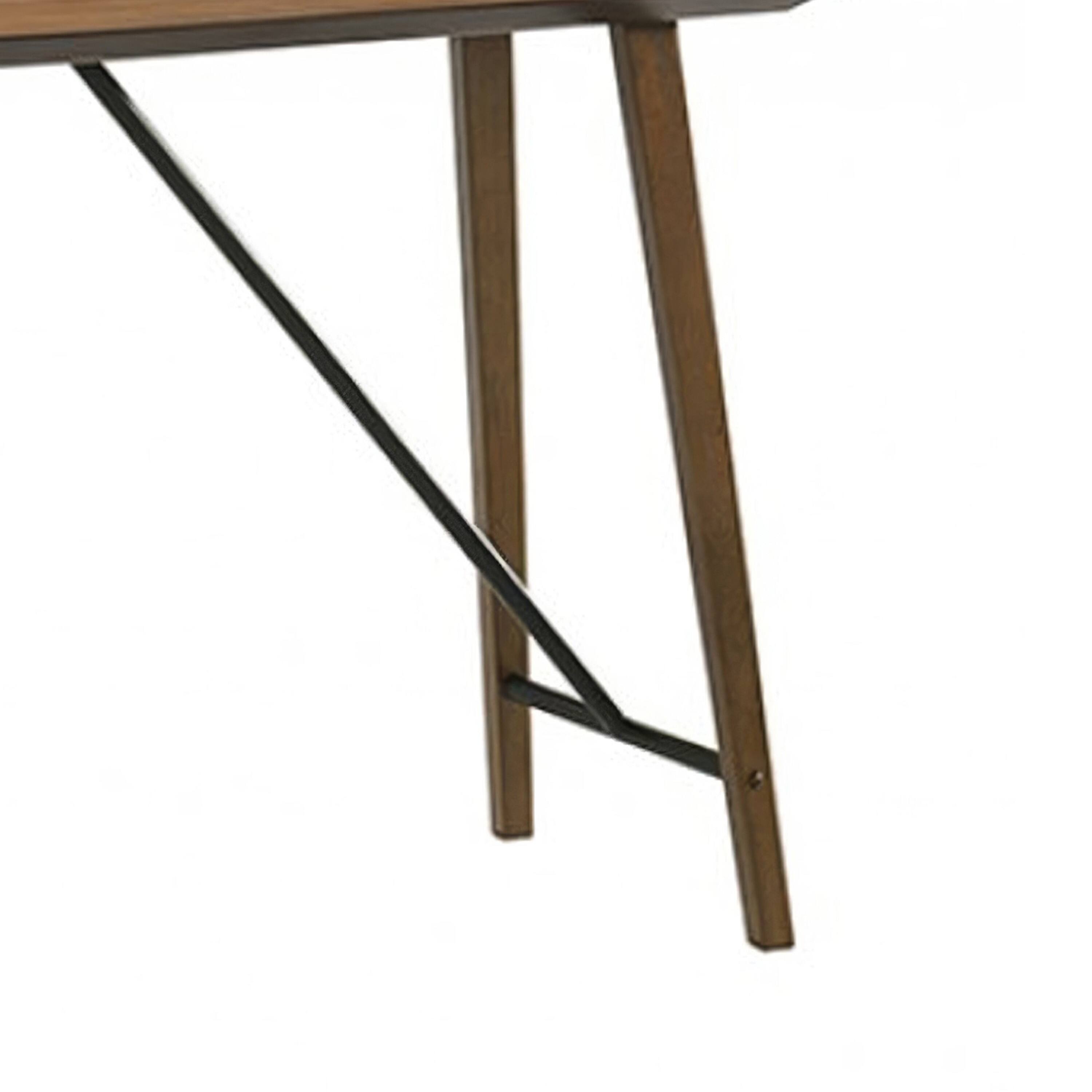 Manhattan Lane Amal Counter Height Table, Trestle Base w Cross Bar ...