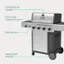 Temperature Gauge Flavormax Cooking System Heavy-duty Wheels Side Burner CHARBROIL